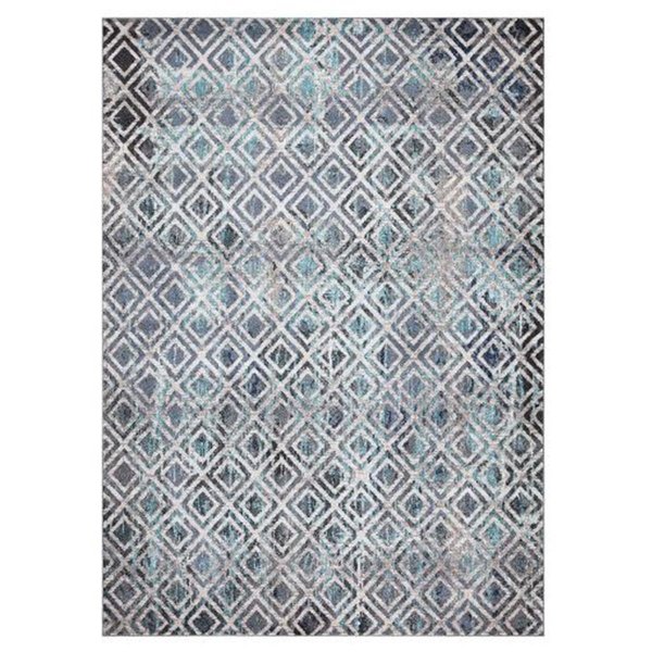 Pisos 8 x 11 ft. Diamonds Geometric Area Rug, Blue PI1702792